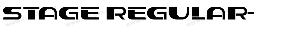 Stage Regular字体转换